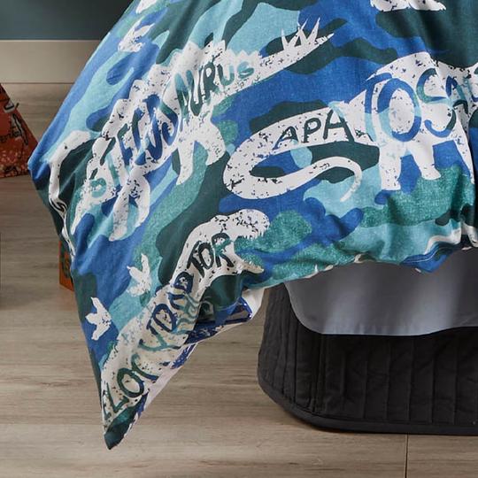 Camo Dino Quilt Cover Set by Logan and Mason Kids