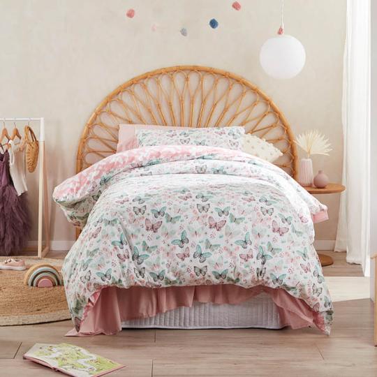 Flutterby Multi Quilt Cover Set by Logan and Mason Kids