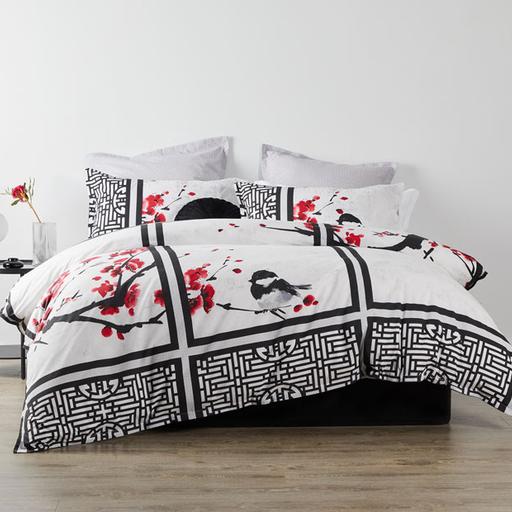 Noto White Quilt Cover Set  By Logan & Mason