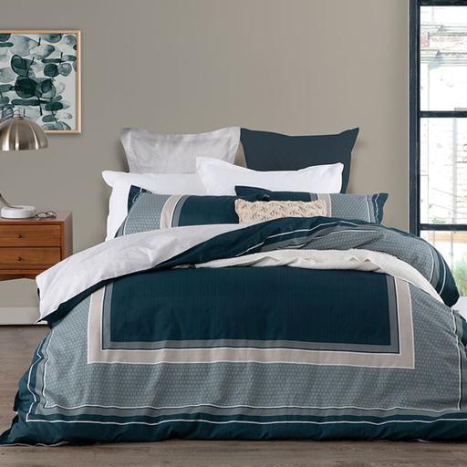 Pomeroy Teal Quilt Cover Set By Logan & Mason