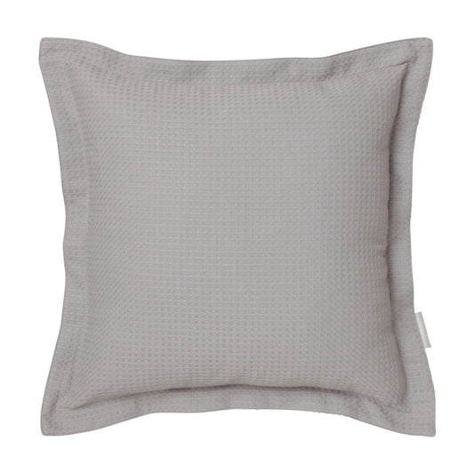 Ascot Pewter Square Filled Cushion by Logan and Mason Platinum