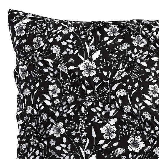 Leisel Black European Pillowcase by Logan and Mason Platinum