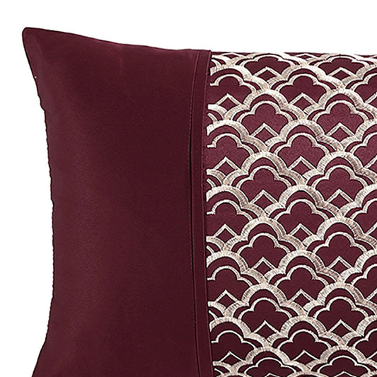 Lisbon Cabernet Decorator Cushion by Logan and Mason Platinum