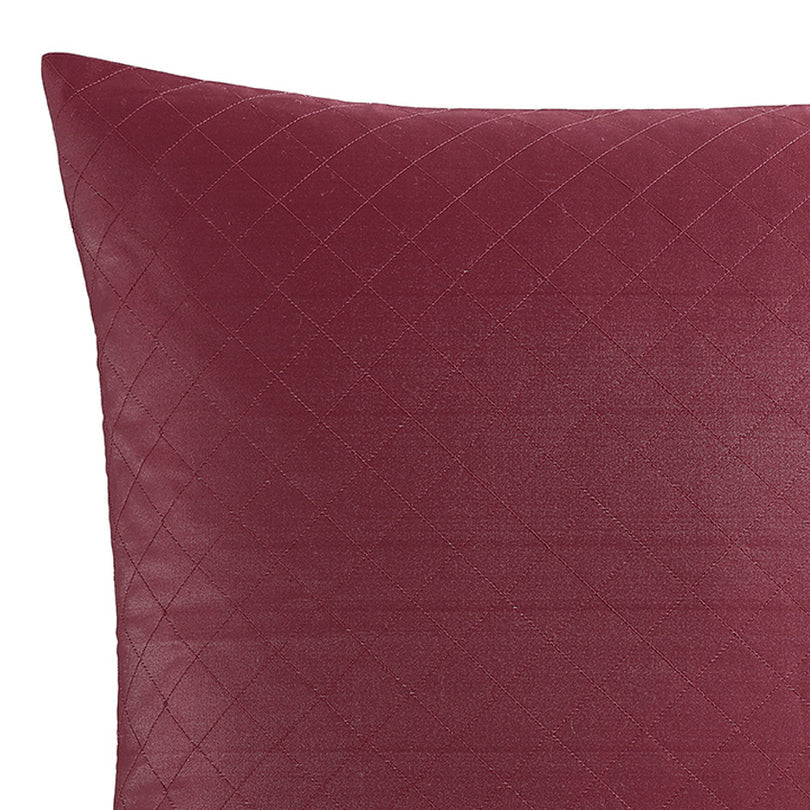 Lisbon Cabernet European Pillowcase by Logan and Mason Platinum
