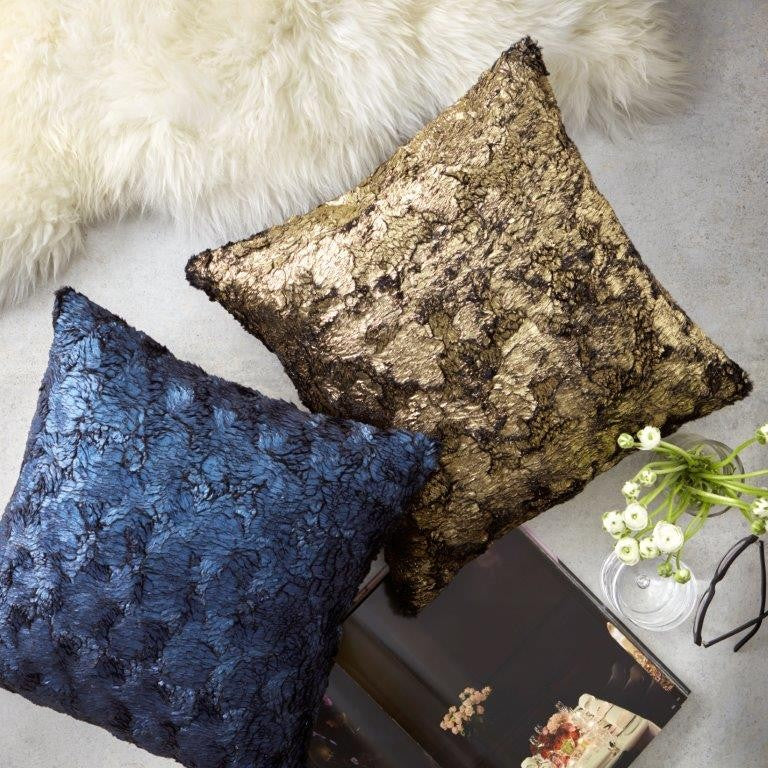 Moulin Navy Square Cushion (Filled) by Davinci