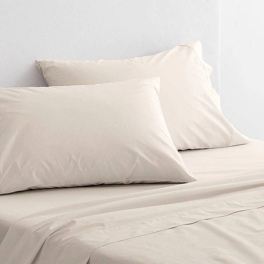 300TC Organic Classic Percale SAND Sheet Set by Sheridan