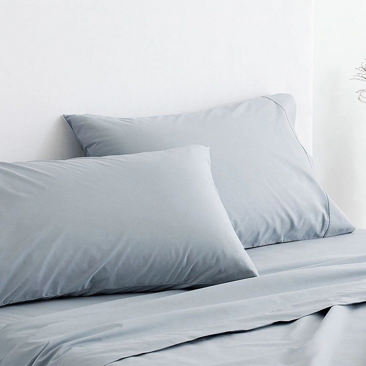 300TC Organic Classic Percale RIVER Sheet Set by Sheridan