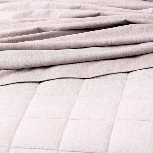Park Avenue Paradis PLUM Washed Chambray Quilted Quilt Cover Set