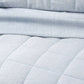 Park Avenue Paradis SKY Washed Chambray Quilted Quilt Cover Set