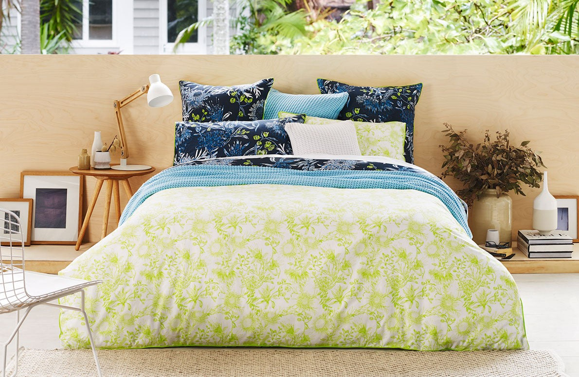 Patonga Citron Quilt Cover Set by Sheridan