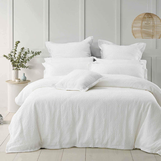 Colca European Pillowcase White by Bianca