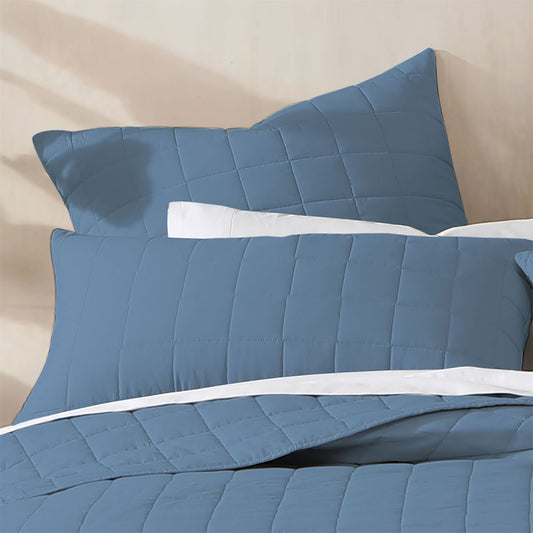 Rhodes Steel Pillowcase Sham by Logan & Mason