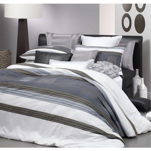 Rohan White Quilt Cover Set By Logan & Mason