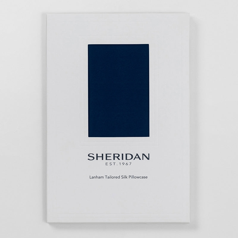 Lanham MIDNIGHT TAILORED Silk Pillowcase by Sheridan