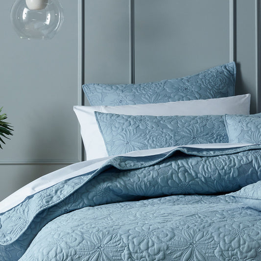 Sabrina Bedspread Provincial Blue by Bianca