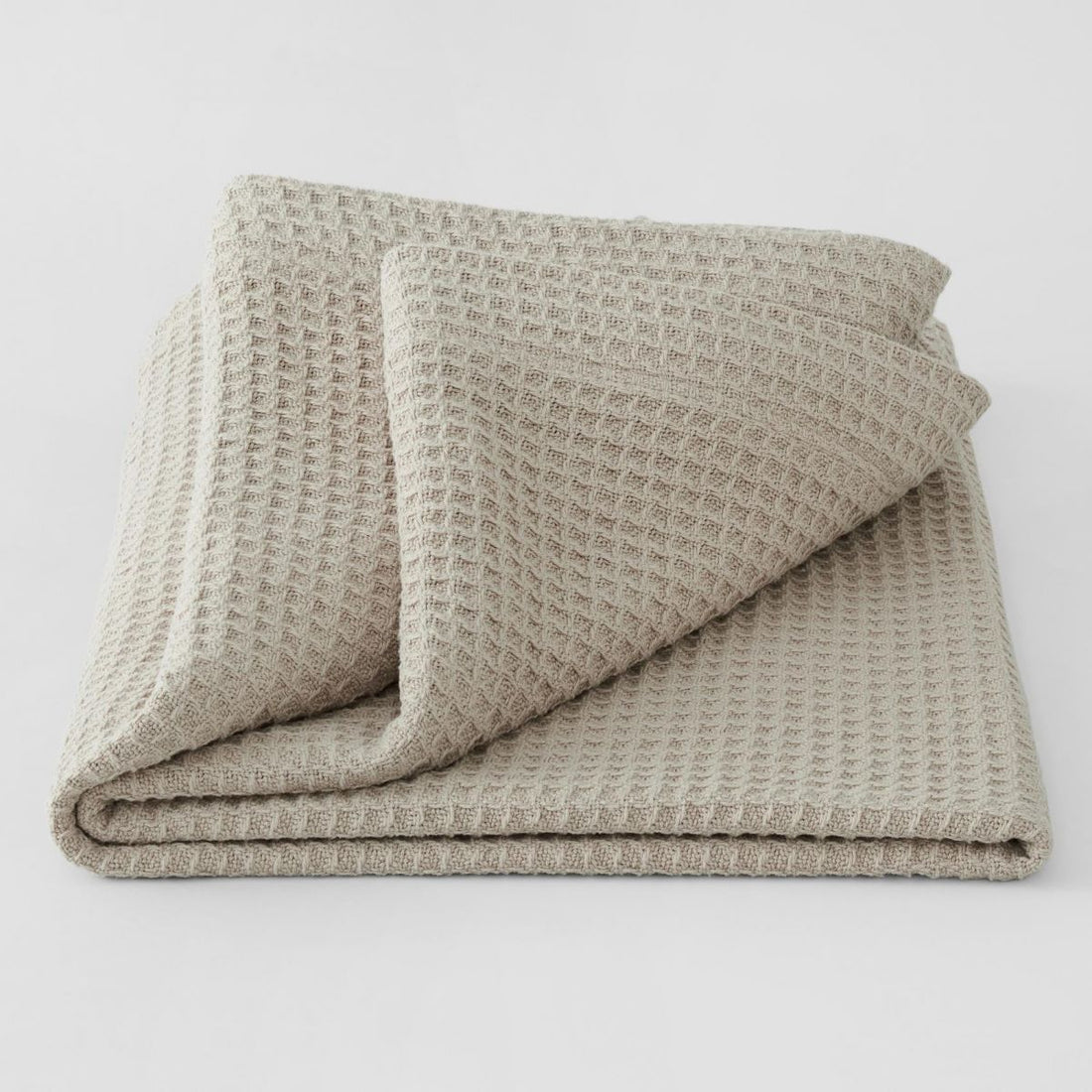 Cotton Waffle Blanket DUST by Sheridan Quilt Cover World