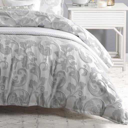 Serenade Silver Quilt Cover Set by Private Collection