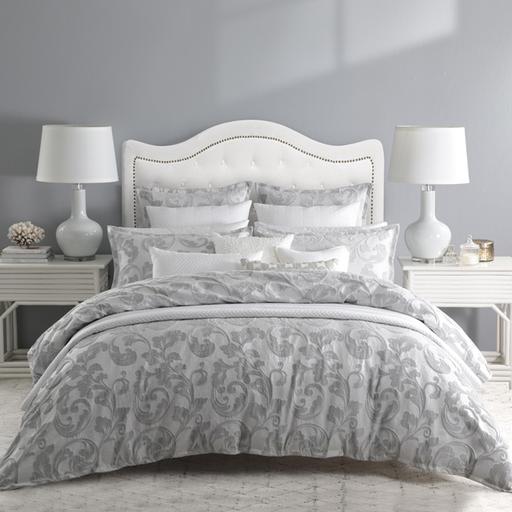 Serenade Silver Quilt Cover Set by Private Collection