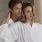 Supersoft Luxury Towelling Robe WHITE Unisex Bathrobe by Sheridan XL