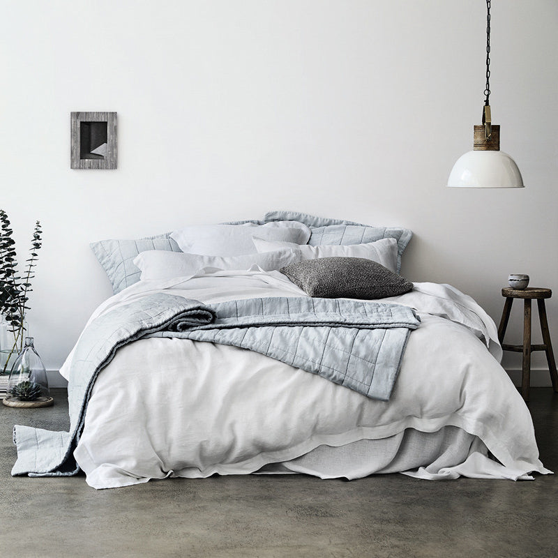Abbotson White Linen by Sheridan | Quilt Cover World