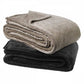 Mansfield Silver Grey Sherpa Blanket by Bianca