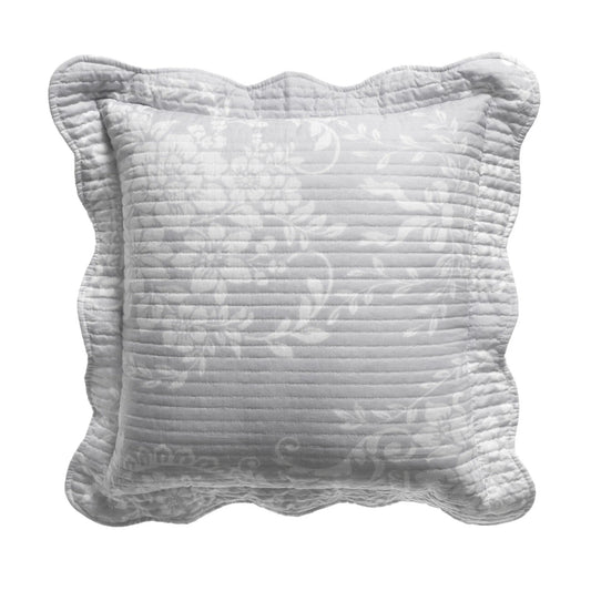 Florence Grey Square Filled Cushion 43 x 43cm by Bianca