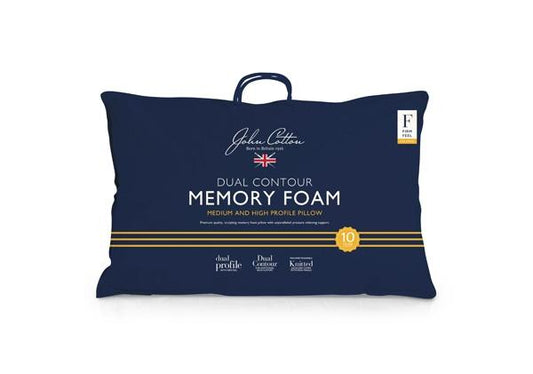 John Cotton Dual Contour Memory Foam Pillow