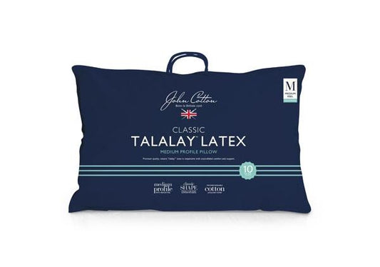 John Cotton Classic Medium Profile Talalay Latex Pillow