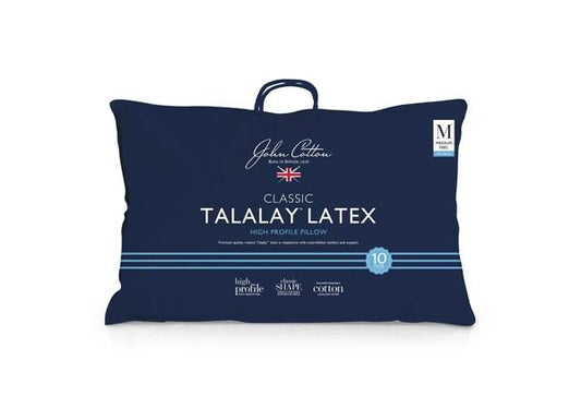 John Cotton Classic High Profile Talalay Latex Pillow