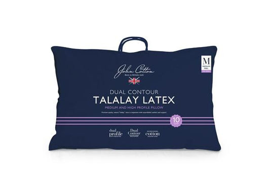 John Cotton Dual Contour Talalay Latex Pillow