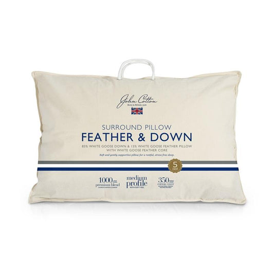 John Cotton Surround Pillow Feather & Down Pillow