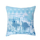 Tarquin Turquoise Square Cushion by Bianca