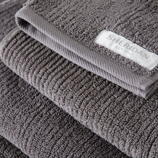 Living Textures Trenton Towel Collection by Sheridan GRANITE