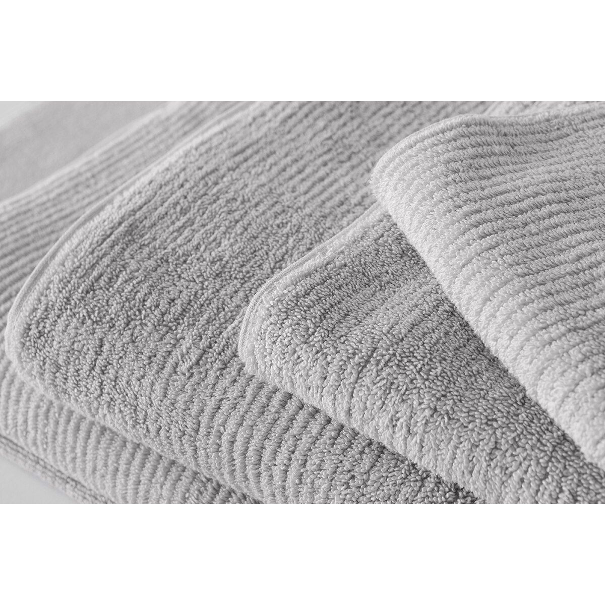 Living Textures Trenton Towel Collection by Sheridan SILVER GREY