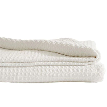 Cotton Waffle Blanket SNOW by Sheridan