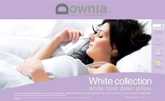 Downia White Collection Duck Down Pillow
