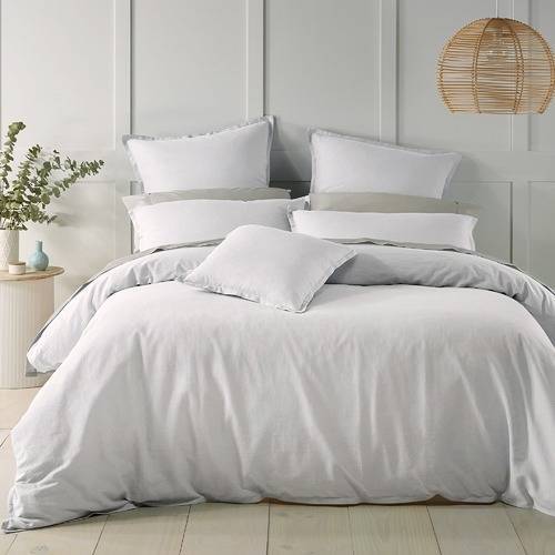 Wellington White Quilt Cover Set by Bianca